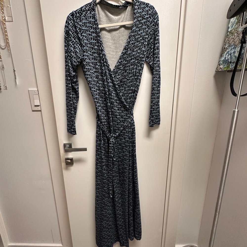 DVF wrap midi dress